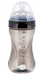 Бутылочка для кормления Nuvita Mimic Cool, антиколиковая, 250 мл, черный (NV6032BLACK)