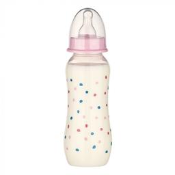 Пляшечка Baby-Nova Droplets, 240 мл, рожевий (3960075)