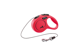 Поводок-рулетка Flexi Classic XS, для собак до 8 кг, трос 3 м, красный (CL00C3.251.R)
