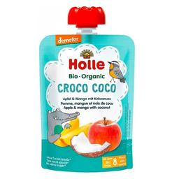 Пюре Holle Croco Coco, з яблуком, манго та кокосом, 100 г