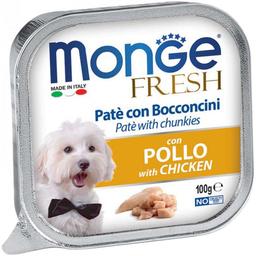 Вологий корм Monge Dog Fresh з куркою, 100 г