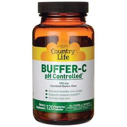 Буфер вітамін С з контролем рН Country Life Buffer-C 120 капсул
