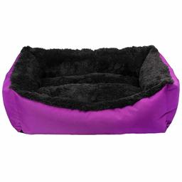 Лежак для тварин Milord Jellybean, прямокутний, фіолетовий з чорним, розмір L (VR03//0991)
