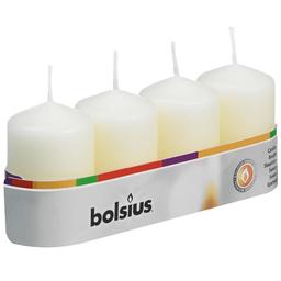 Свеча Bolsius столбик, 6х4 см, кремовый, 4 шт. (566705)