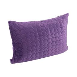 Чохол на подушку Руно Violet на блискавці, стьобаний мікрофайбер+велюр, 50х70 см, фиолетовий (382.55_Violet)