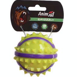 Игрушка для собак AnimAll Fun AGrizZzly Мяч с шипами M желтая
