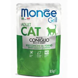 Вологий корм Monge Cat Grill Adult кролик, 85 г (70013611)