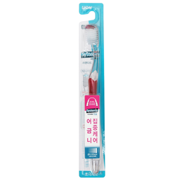 Зубная щетка для глубокой очистки Lion Systema Standard, мягкой жесткости, красный, 1 шт.