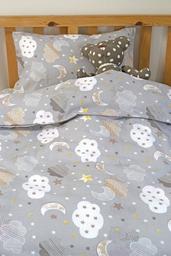 Детское постельное белье для младенцев Lotus ZuZu, ранфорс, серый, 3 предмета (svt-2000022287395)