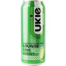 Пиво Ukie Lounge Lime&Mint, светлое, ж/б, 0,5 л