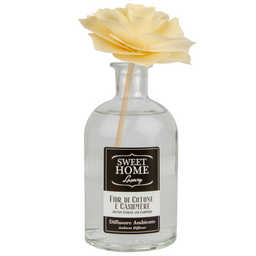 Аромадифузор Sweet Home Luxury Квітка бавовни та кашемір з білою трояндою, 250 мл (SACLRWh250)