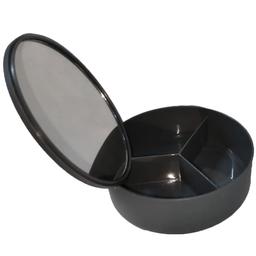 Зеркало Bathroom solutions с органайзером 2-в-1, 14x5 см серое (850648)