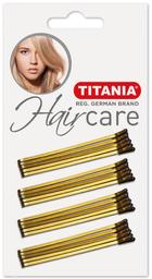 Зажими для волосся Titania, 7 см, золотисті, 20 шт. (8061/7 В)