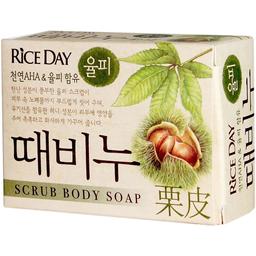 Мило-скраб для тіла Lion Riceday Scrub Body Chestnut Soap Каштан 100 г