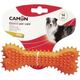 Игрушка для собак Camon Косточка с шипами, термопластичная резина, 14 см, в ассортименте