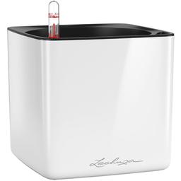 Вазон Lechuza Cube Glossy, 0.7 л, белый (13520)