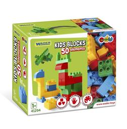 Конструктор Wader Kids Blocks, 50 элементов (41294)
