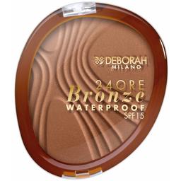 Бронзовая пудра для лица Deborah 24Ore Bronzer Waterproof SPF15, тон 04, 12 г