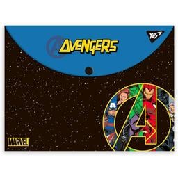 Папка-конверт Yes Marvel Avengers, A4, с кнопкой (492018)
