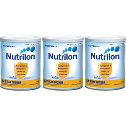 Суха молочна суміш Nutrilon Безлактозний 1.2 кг (3 шт по 400 г)
