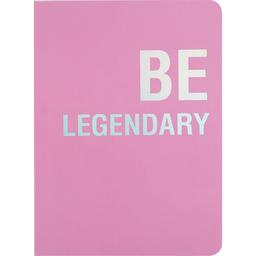 Книга записная Axent Motivation Be legendary A5 в клеточку 80 листов розовая (8700-6-A)