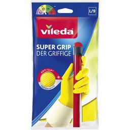 Перчатки для хозяйственных работ Vileda Super Grip, размер L (4023103092624)