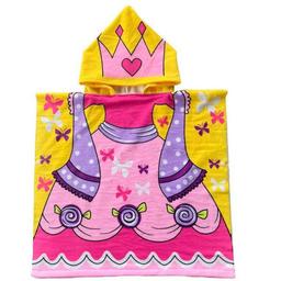 Полотенце детское Love You Единорог наряд принцессы, банный, с капюшоном, 115х60 см (4598)
