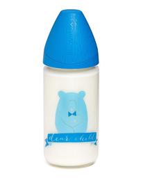 Пляшечка для годування Suavinex Сенс життя, 240 мл, синій (303489)