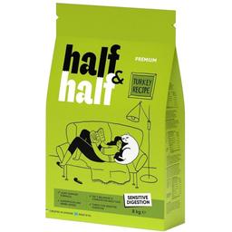 Сухой корм Half & Half для котов с чувствительным пищеварением с индейкой 8 кг