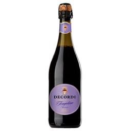 Вино ігристе Decordi Fragolino Rosso, червоне, напівсолодке, 7,5%, 0,75 л