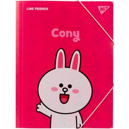 Папка Yes Line Friends Cony, A4, на резинке (492097)