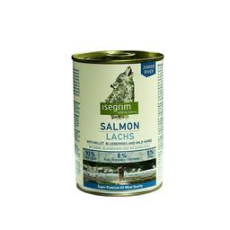 Вологий корм для цуценят Isegrim Junior Salmon with Millet, Blueberries, Wild Herbs Лосось з просом, чорницею і травами, 400 г
