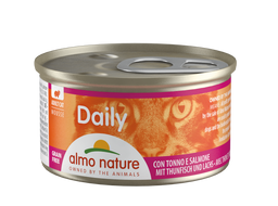 Влажный корм для кошек Almo Nature Daily Menu Cat, мусс с тунцом и лососем, 85 г