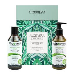 Подарунковий набір для тіла Phytorelax Aloe Vera Багатофункціональний очищуючий гель, 250 мл + Багатофункціональний крем для тіла, 250 мл (6029066)