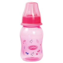 Бутылочка для кормления Lindo, изогнутая, 125 мл, розовый (Li 132 рож)