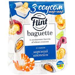 Сухарики Flint Baguette Морской коктейль с соусом тартар 55 г (918054)