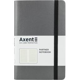 Книга записная Axent Partner Soft A5- в клеточку 96 листов серебристая (8206-15-A)