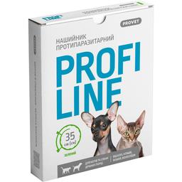 Нашийник протипаразитарний ProVET Profiline для котів та собак дрібних порід 35 см зелений