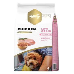 Сухой корм для взрослых собак Amity Super Premium Chicken, с курицей, 4 кг (535 CHICK 4 KG)