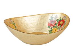 Декоративная тарелка Lefard Салатник Басик, 30 см, золотой (39-604)