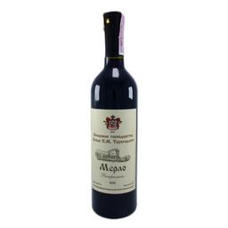 Вино Князь Трубецкой Мерло красное сухое выдержанное, 10-14%, 0,75 л (574846)