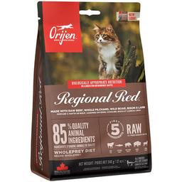Безглютеновий сухий корм для всіх котів на всіх стадіях життя Orijen Regional Red Cat, з м'ясом і рибою, 340 г