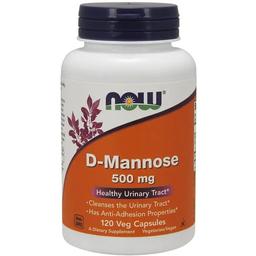 Натуральна добавка Now D-Mannose 500 мг 120 капсул
