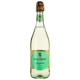 Вино игристое Decordi Fragolino Bianco, белое, полусладкое, 7,5%, 0,75 л (776001)