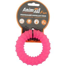 Игрушка для собак AnimAll Fun AGrizZzly Кольцо с шипами кораловая 9 см