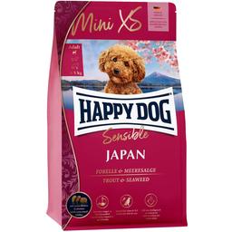 Сухой корм для собак Happy Dog Sensible Mini XS Japan, скурицей з куркою, форелью и водорослями, 300 г