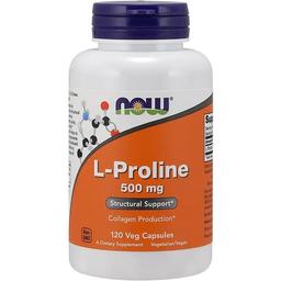 Аминокислота Now L-Пролин 500 мг 120 капсул