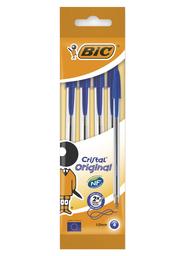 Ручка шариковая BIC Cristal Original, 0,32 мм, синий, 4 шт. (8308601)