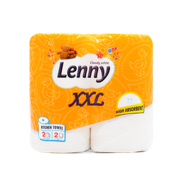 Паперові рушники Lenny XXL, двошарові, 2 рулони