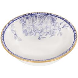 Тарелка суповая Alba ceramics Butterfly, 14 см, белая с синим (769-008)